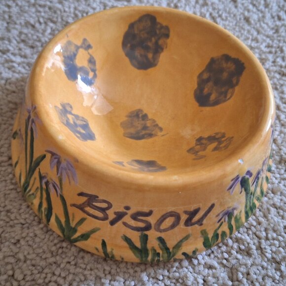 One of a kind custom made Kitty bowl complete with a name I cannot change - Picture 1 of 2